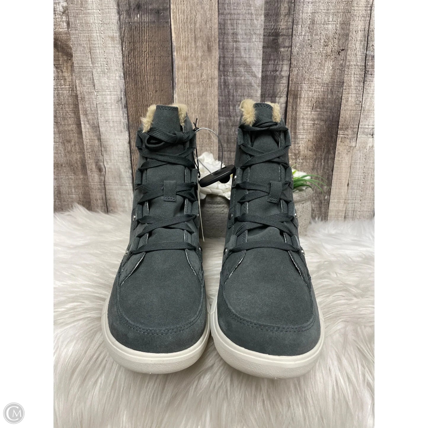 Boots Ankle Flats By Sorel In Grey, Size: 10