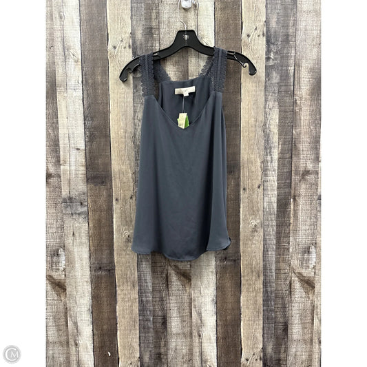Top Sleeveless By Loft In Grey, Size: Sp