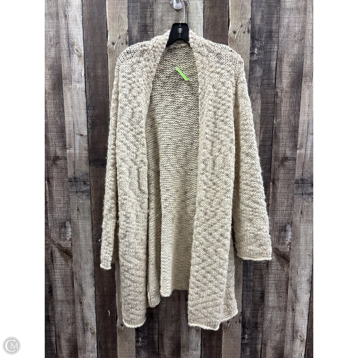 Sweater Cardigan By J. Jill In Cream, Size: L