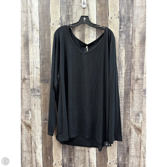 Top Long Sleeve By Cme In Black, Size: 3x