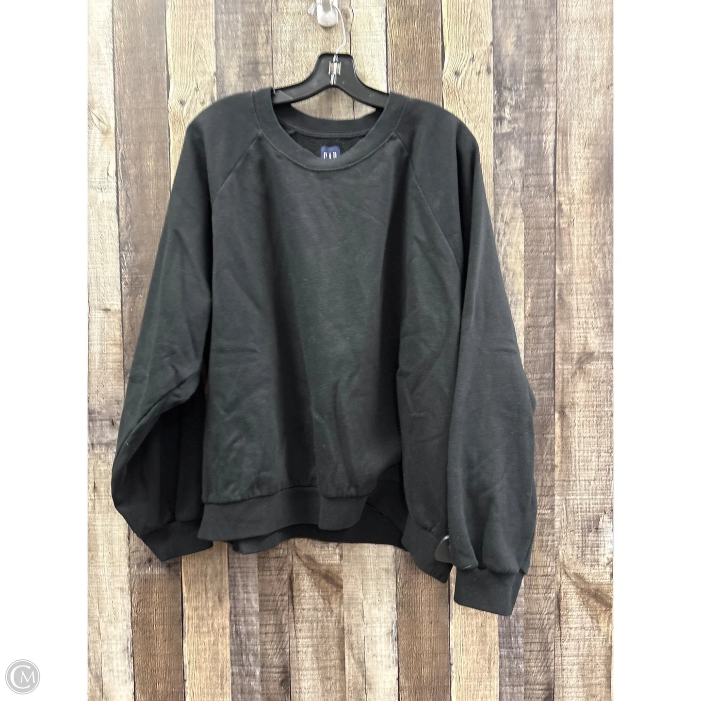 Sweatshirt Crewneck By Gap In Black, Size: Xxl
