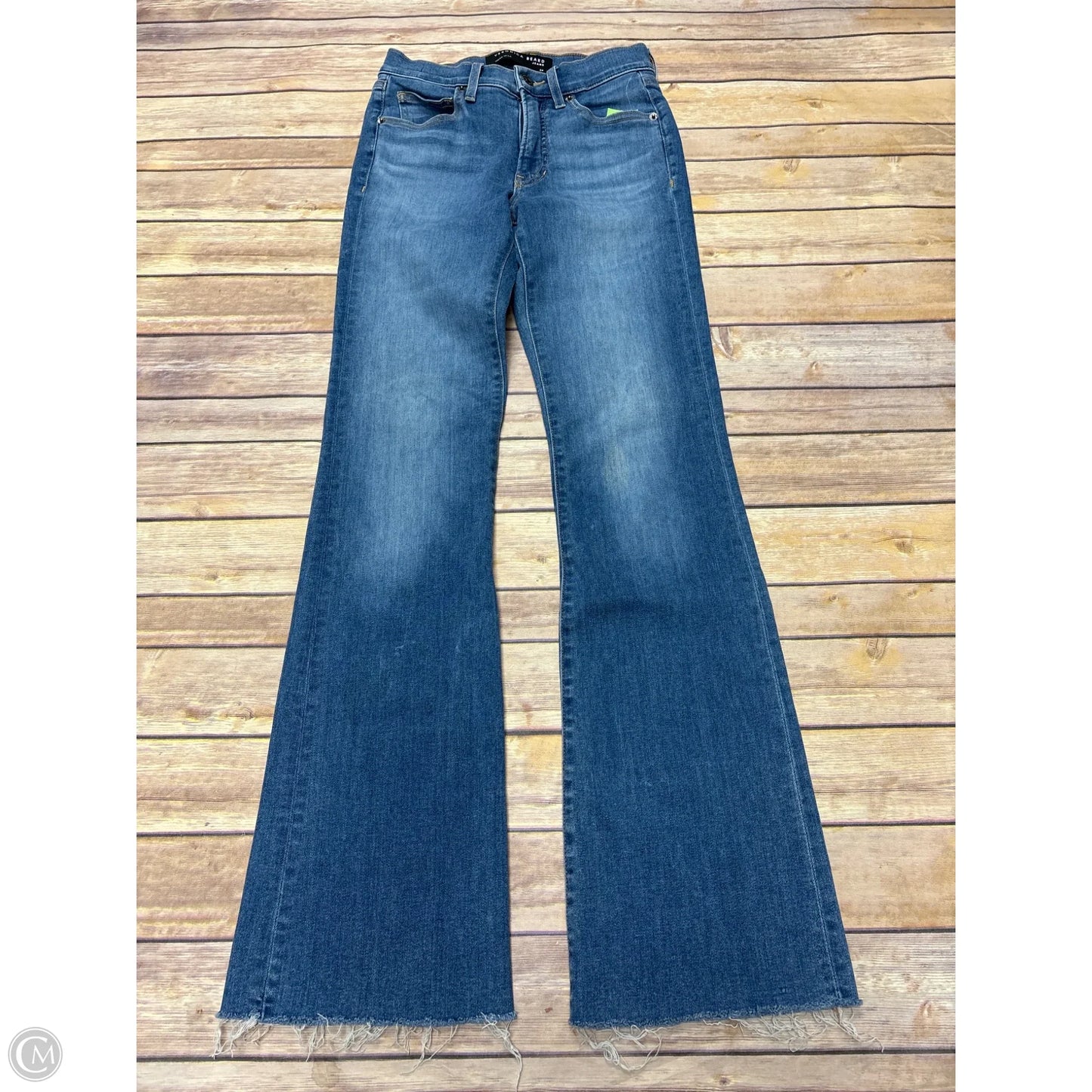 Jeans Boot Cut By Ag Jeans In Blue Denim, Size: 0