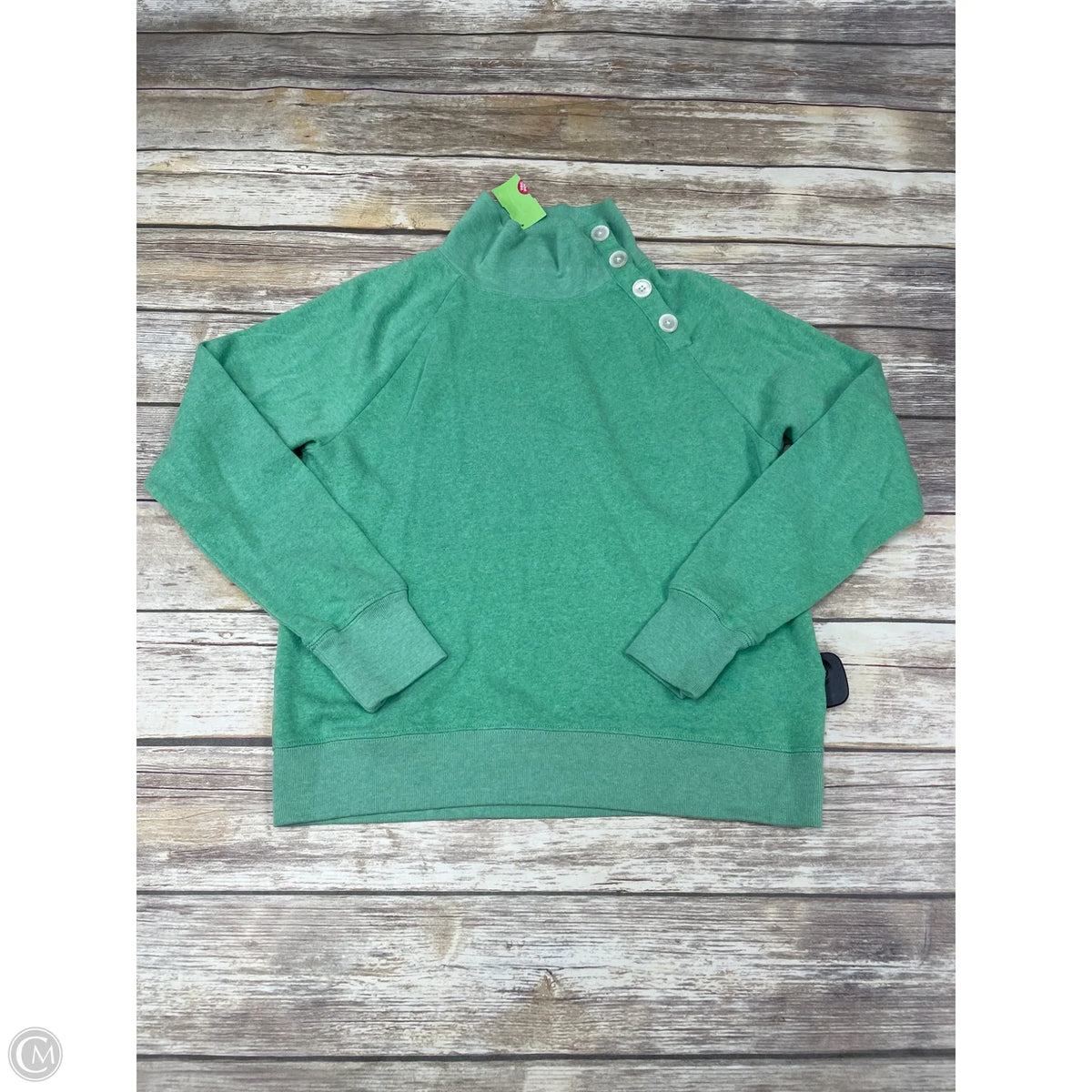 Top Long Sleeve By J. Crew In Green, Size: S