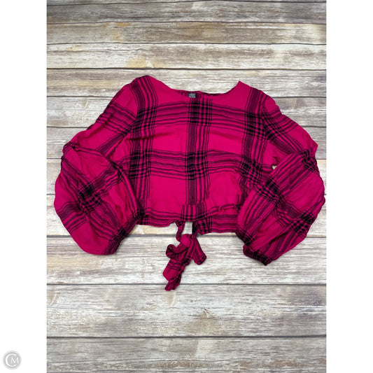 Top Long Sleeve By Wild Fable In Black & Pink, Size: Xxl