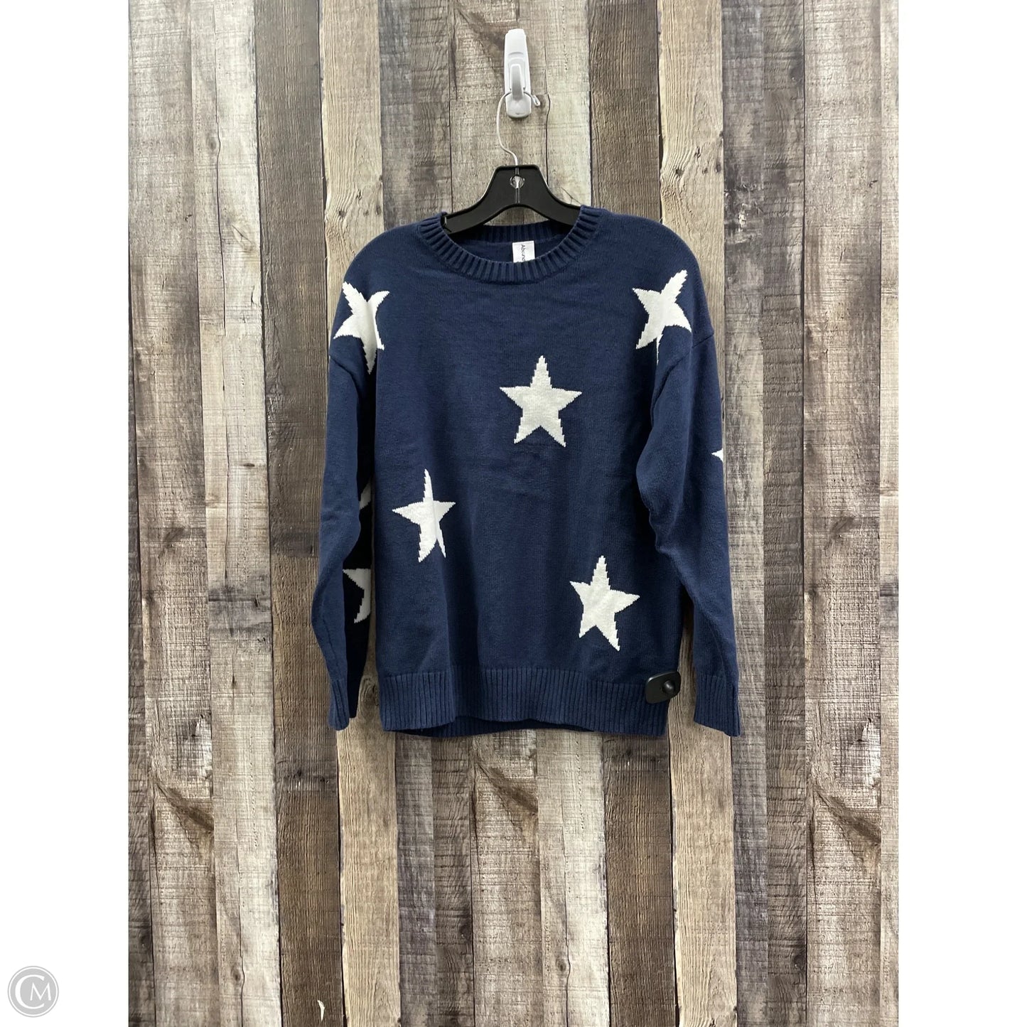Sweater By Abound In Blue & White, Size: Xs