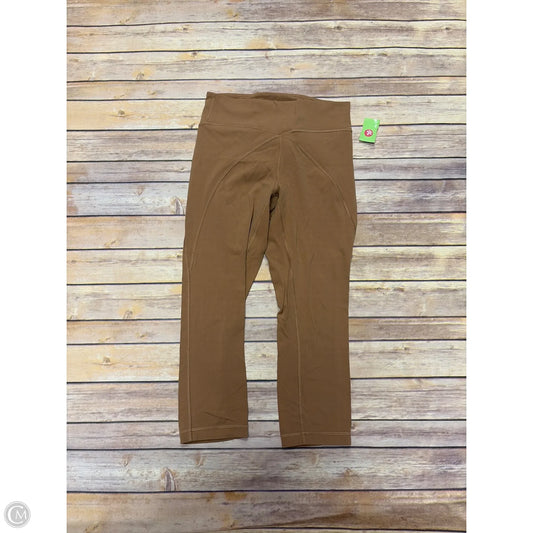Athletic Leggings By Lululemon In Tan, Size: 8
