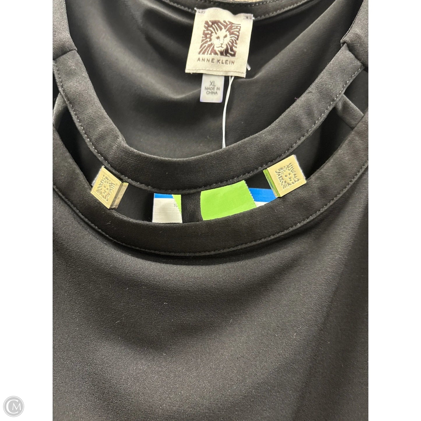 Top Sleeveless By Anne Klein In Black, Size: Xl