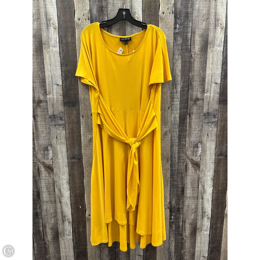 Dress Casual Midi By Lane Bryant In Yellow, Size: Xl