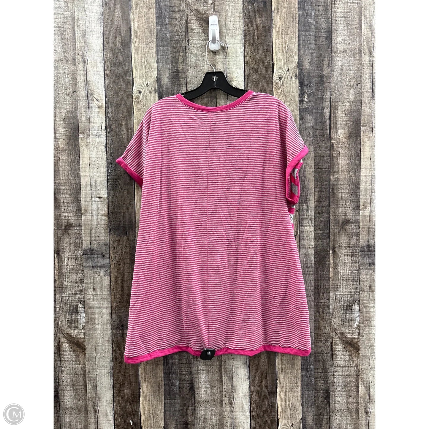 Top Short Sleeve Basic By Lane Bryant In Pink, Size: Xl