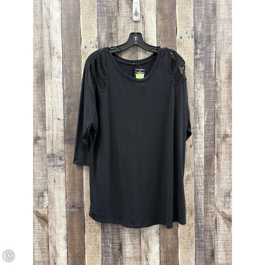 Top Long Sleeve By Lane Bryant In Black, Size: Xl
