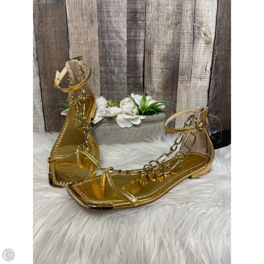 Sandals Flats By Jessica Simpson In Gold, Size: 7
