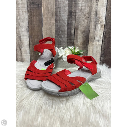 Sandals Flats By Lands End In Red, Size: 9
