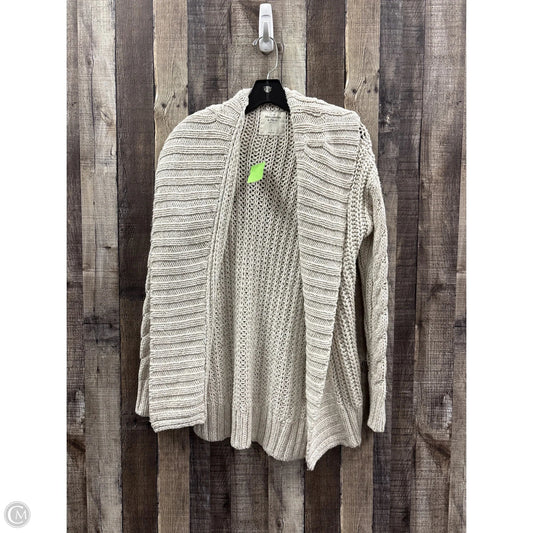 Sweater Cardigan By Abercrombie And Fitch In Tan, Size: S