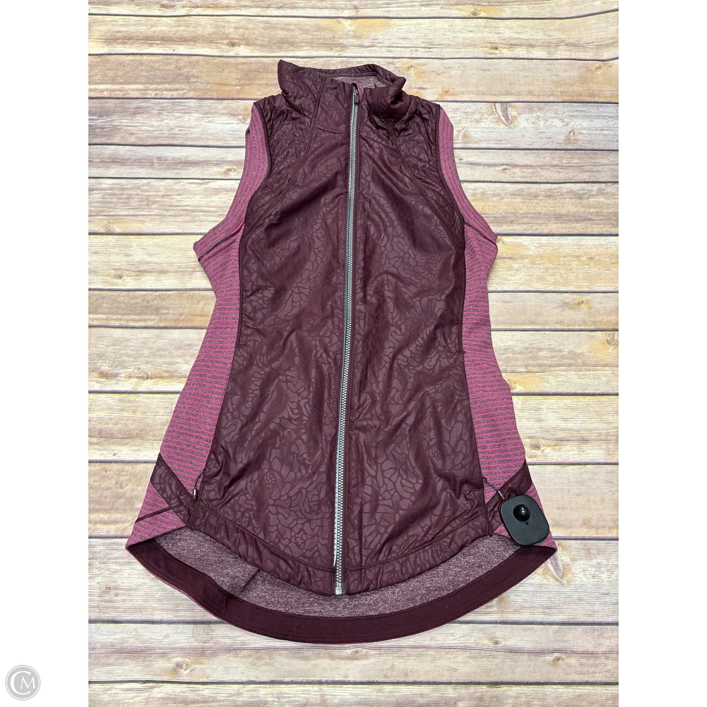 Vest Other By Lululemon In Maroon, Size: 6