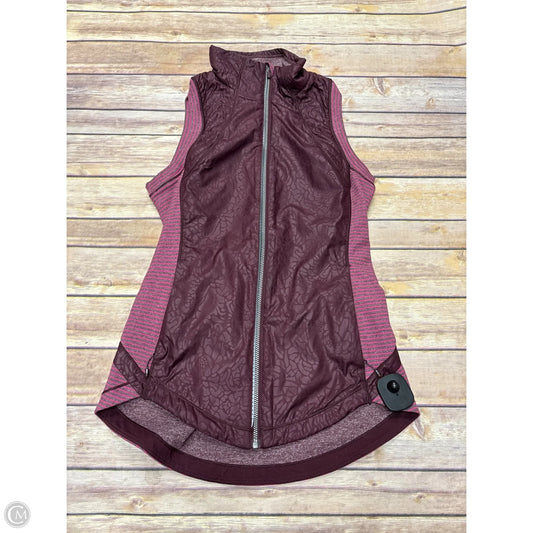 Vest Other By Lululemon In Maroon, Size: 6