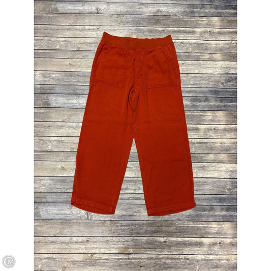 Pants Wide Leg By St Johns Bay In Orange, Size: M