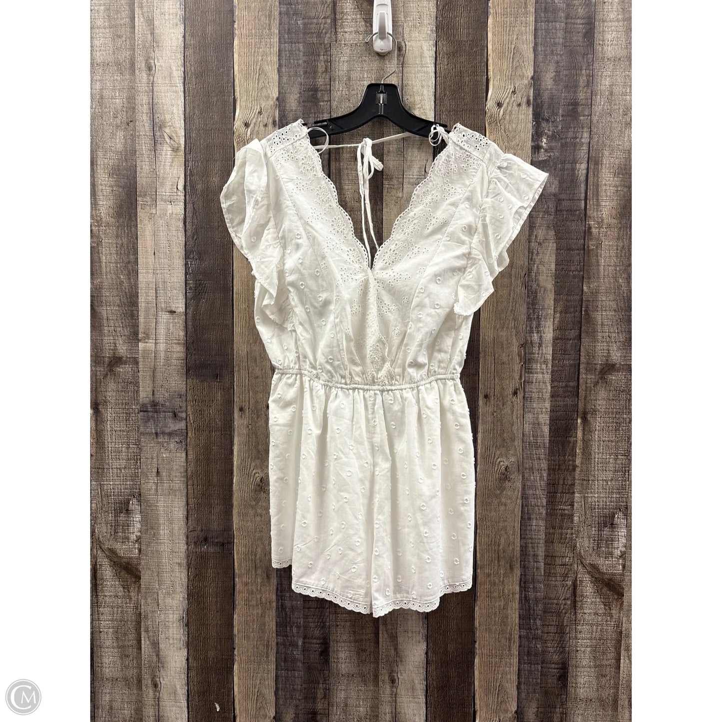Romper By Blue Rain In White, Size: S