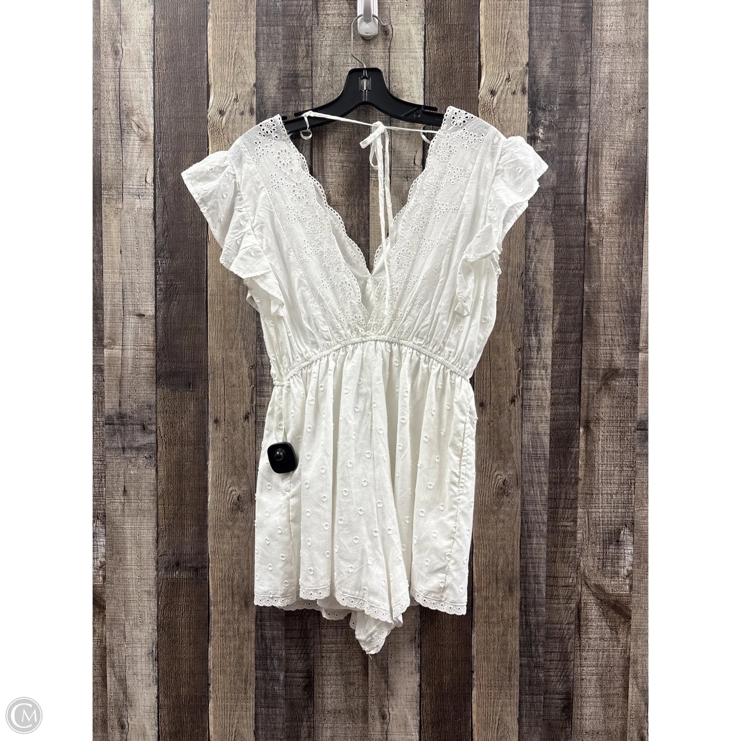Romper By Blue Rain In White, Size: S