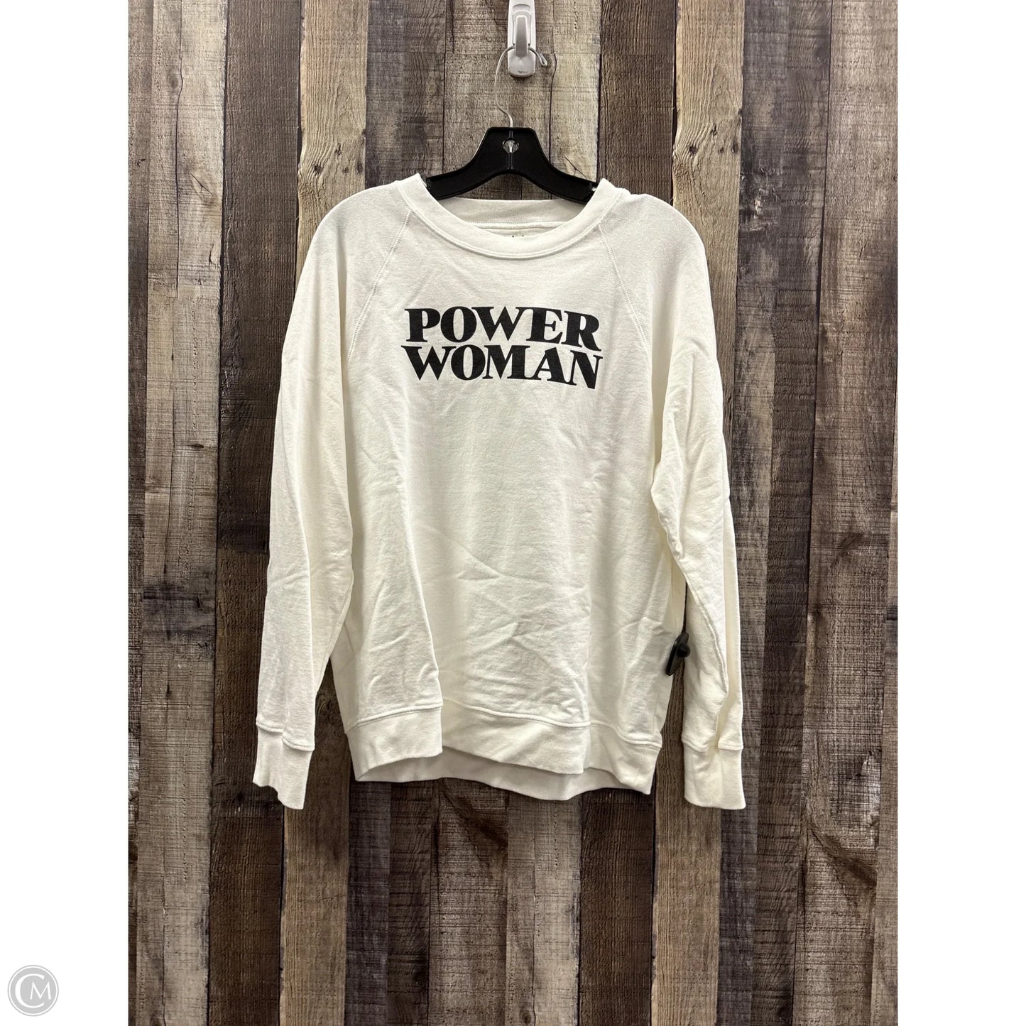 Sweatshirt Crewneck By J. Crew In Ivory, Size: L
