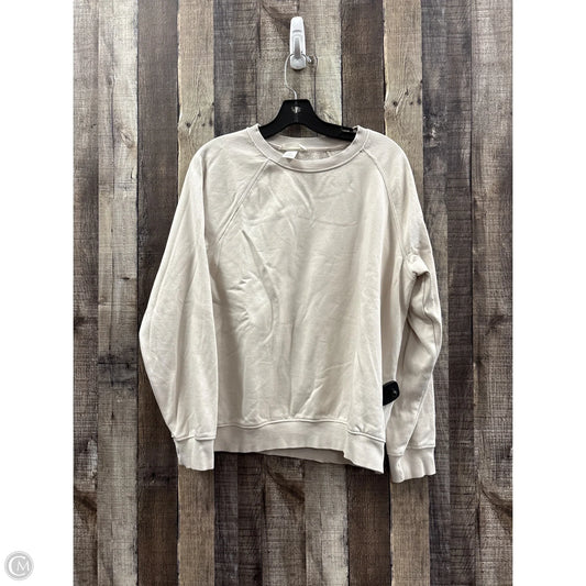 Sweatshirt Crewneck By H&m In Tan, Size: S