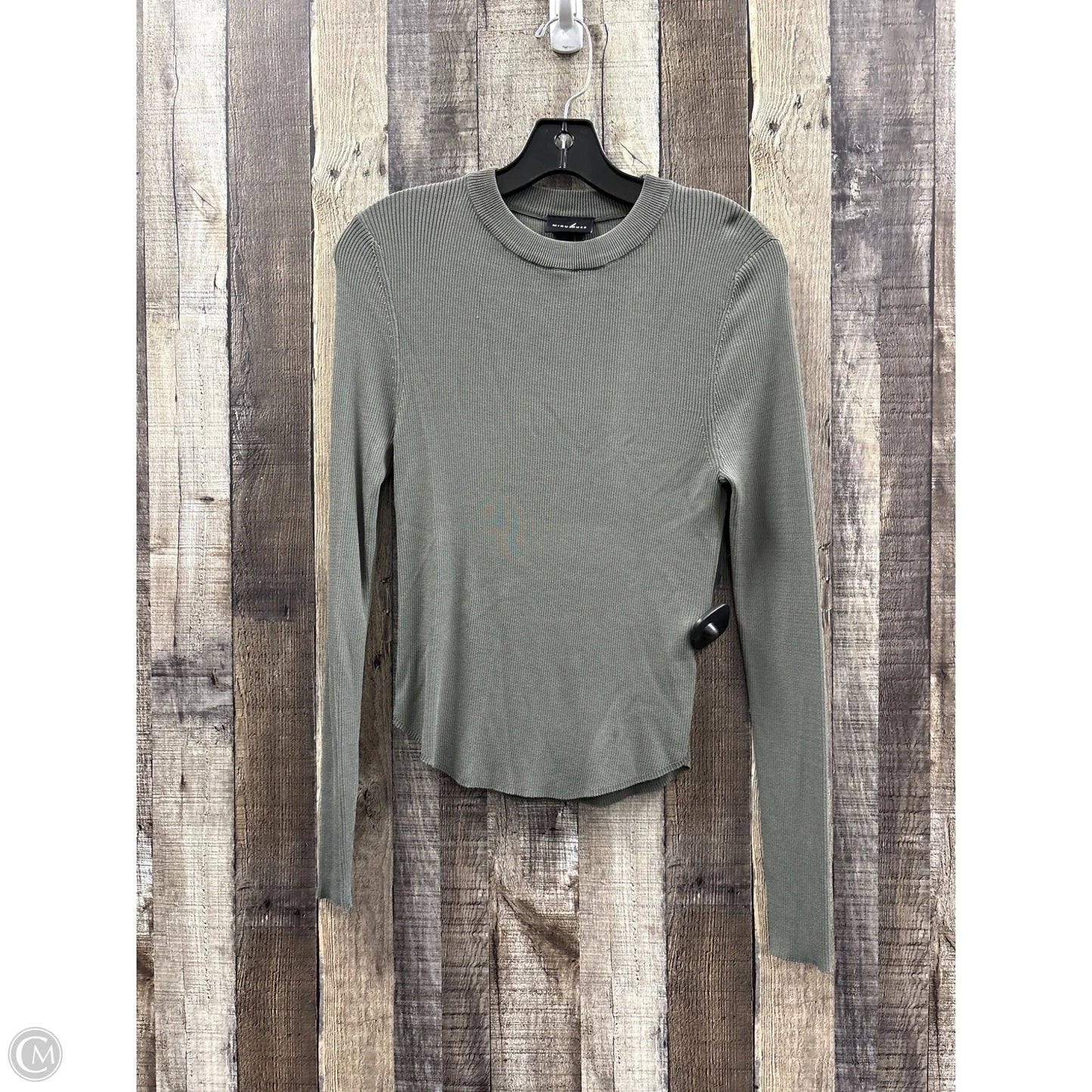 Top Long Sleeve By Cmc In Green, Size: S