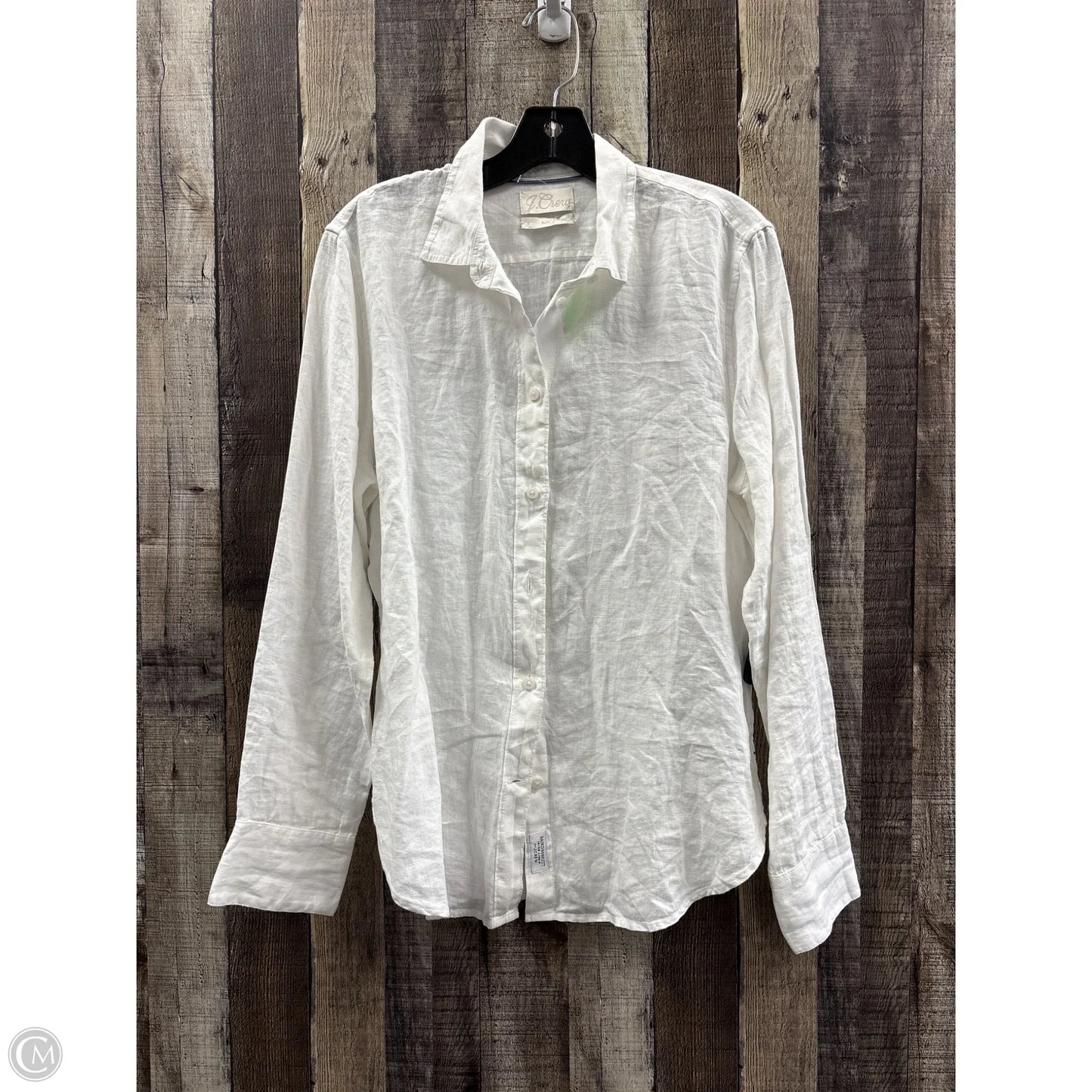 Top Long Sleeve By J. Crew In White, Size: S