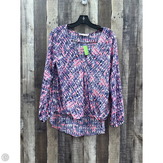 Top Long Sleeve By Lush In Multi-colored, Size: S