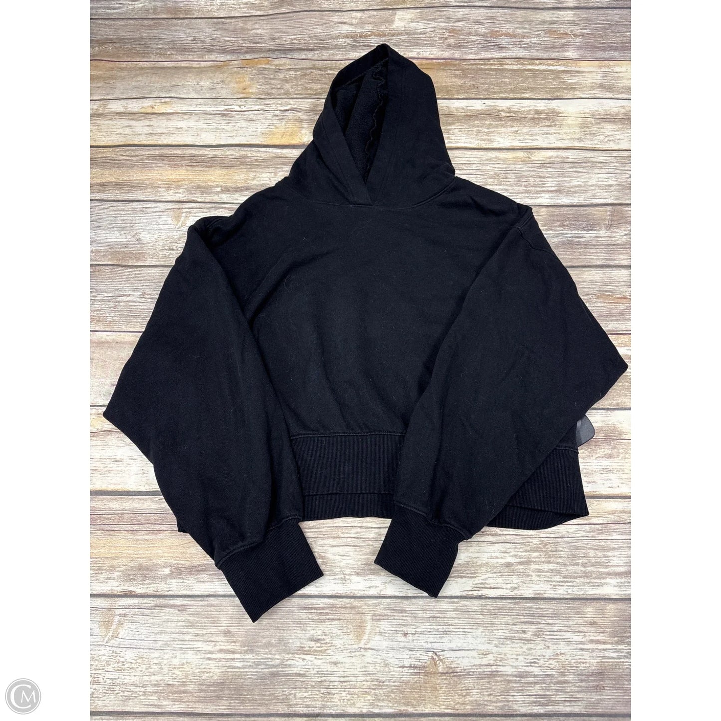 Sweatshirt Hoodie By Old Navy In Black, Size: L