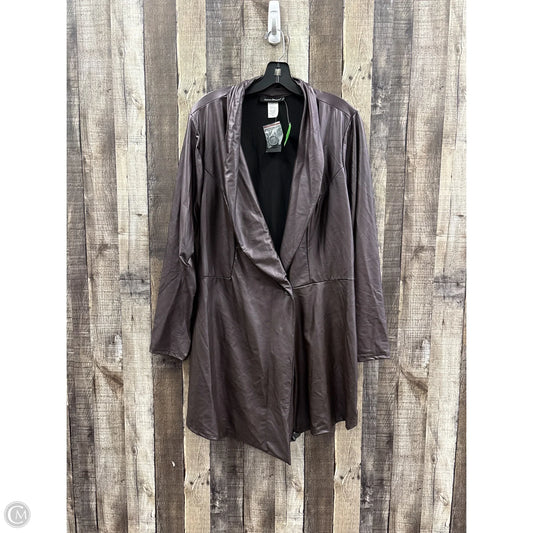Blazer By Ashley Stewart In Maroon, Size: 1x