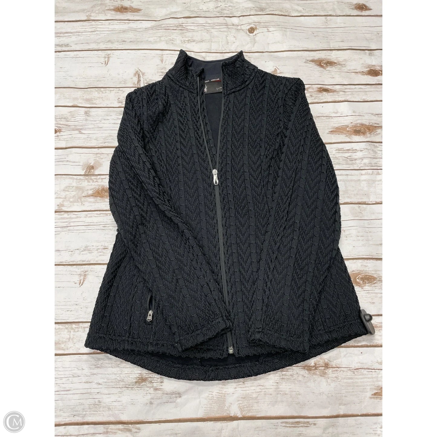 Athletic Jacket By Spyder In Black, Size: L