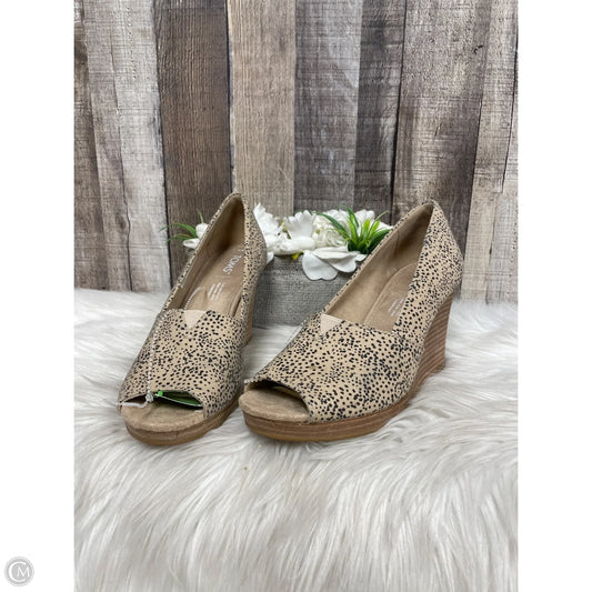 Shoes Heels Wedge By Toms In Animal Print, Size: 7