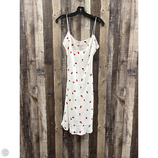 Dress Casual Midi By Abercrombie And Fitch In Red & White, Size: S