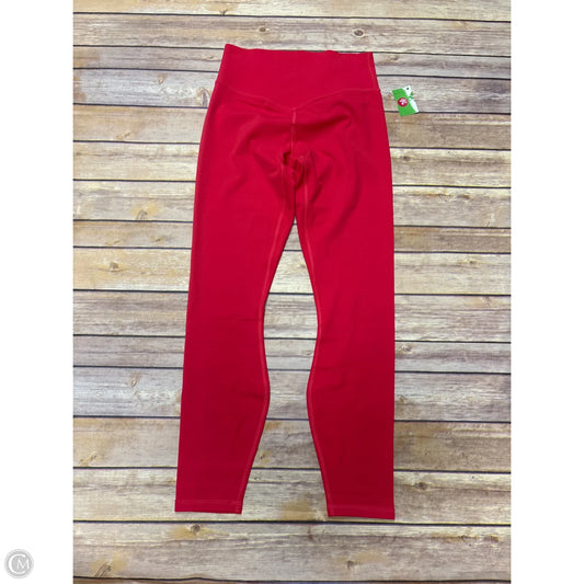 Athletic Leggings By Fabletics In Red, Size: S