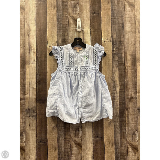 Top Sleeveless By Philosophy In Blue, Size: M