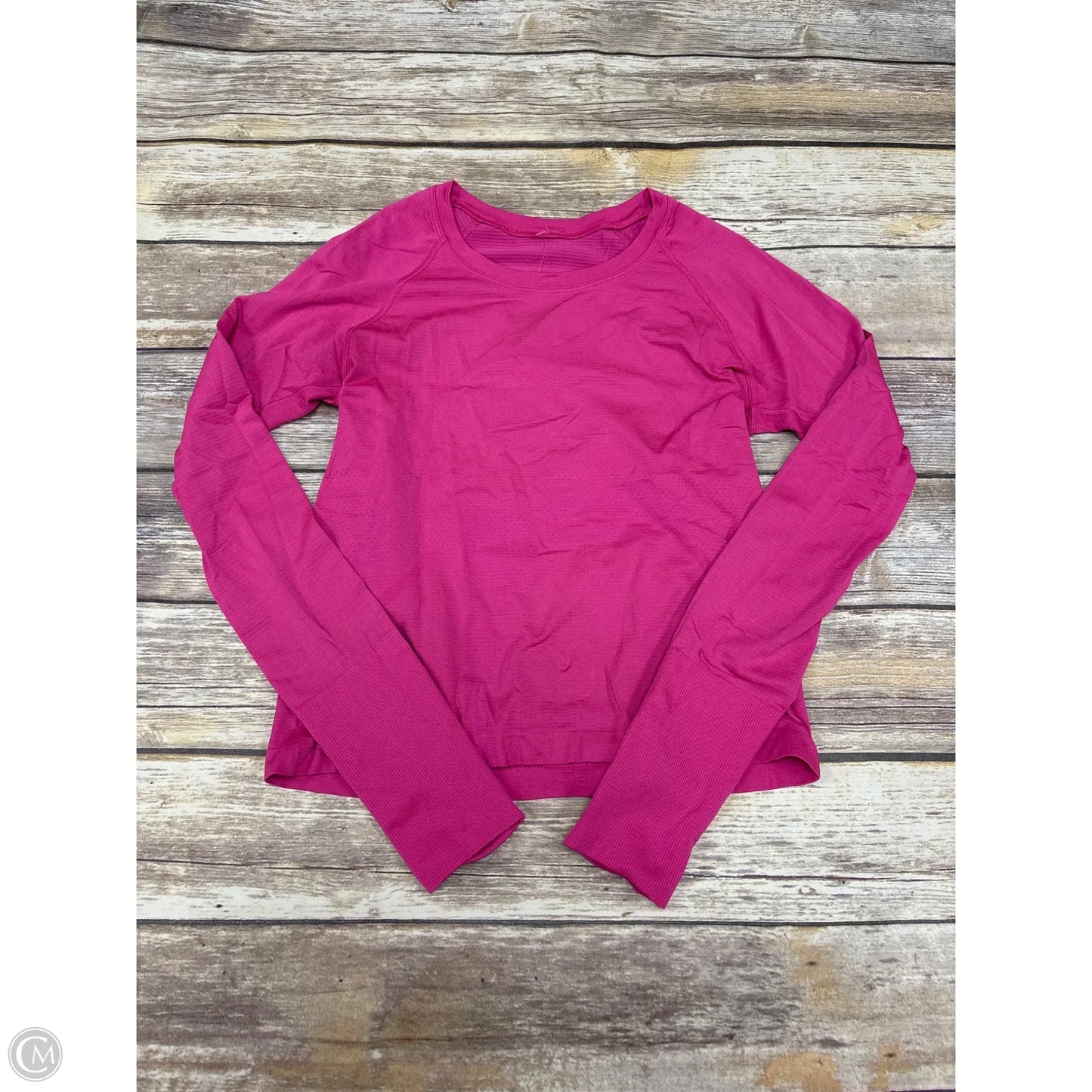 Athletic Top Long Sleeve Crewneck By Lululemon In Pink, Size: 8