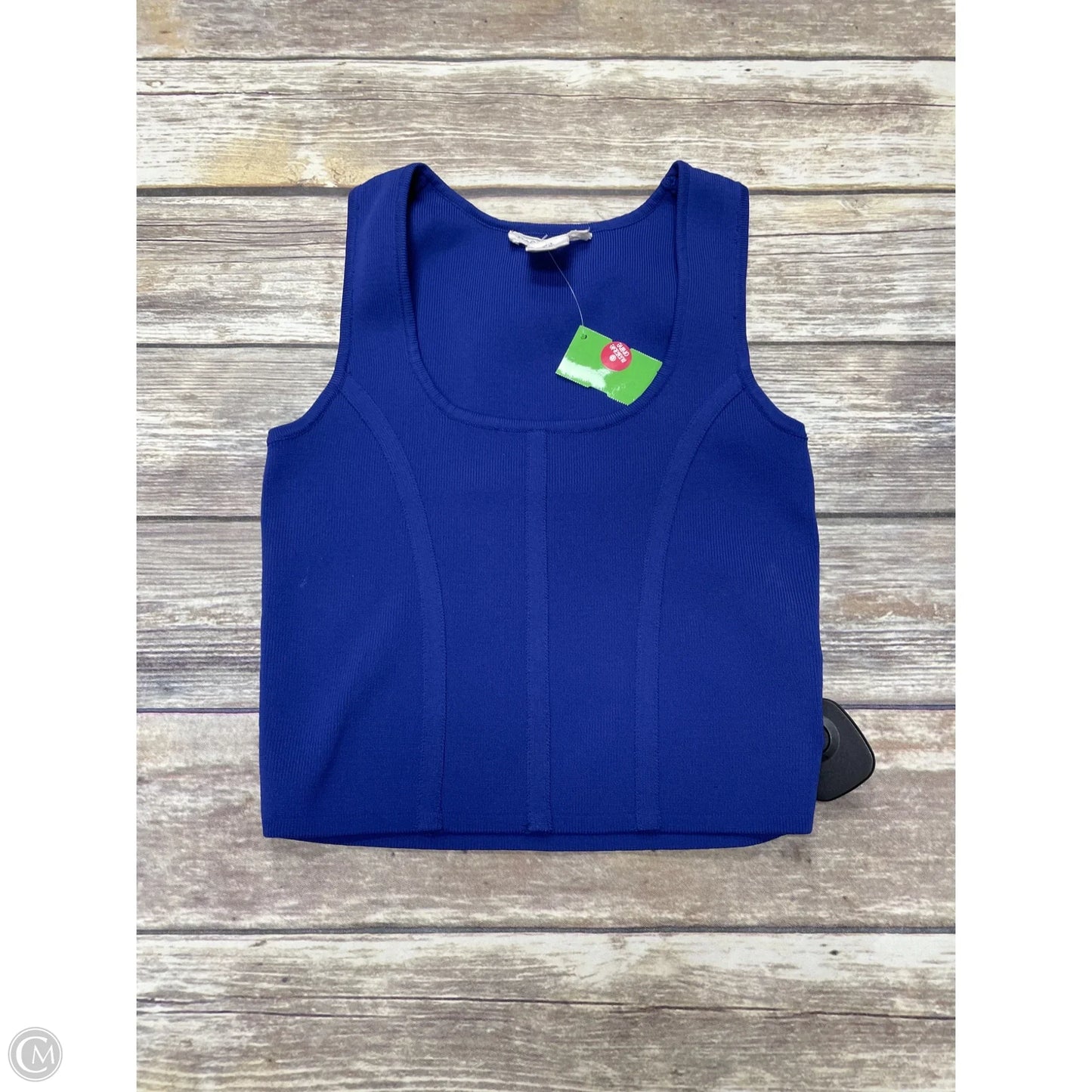 Top Sleeveless By Happily Grey In Blue, Size: S