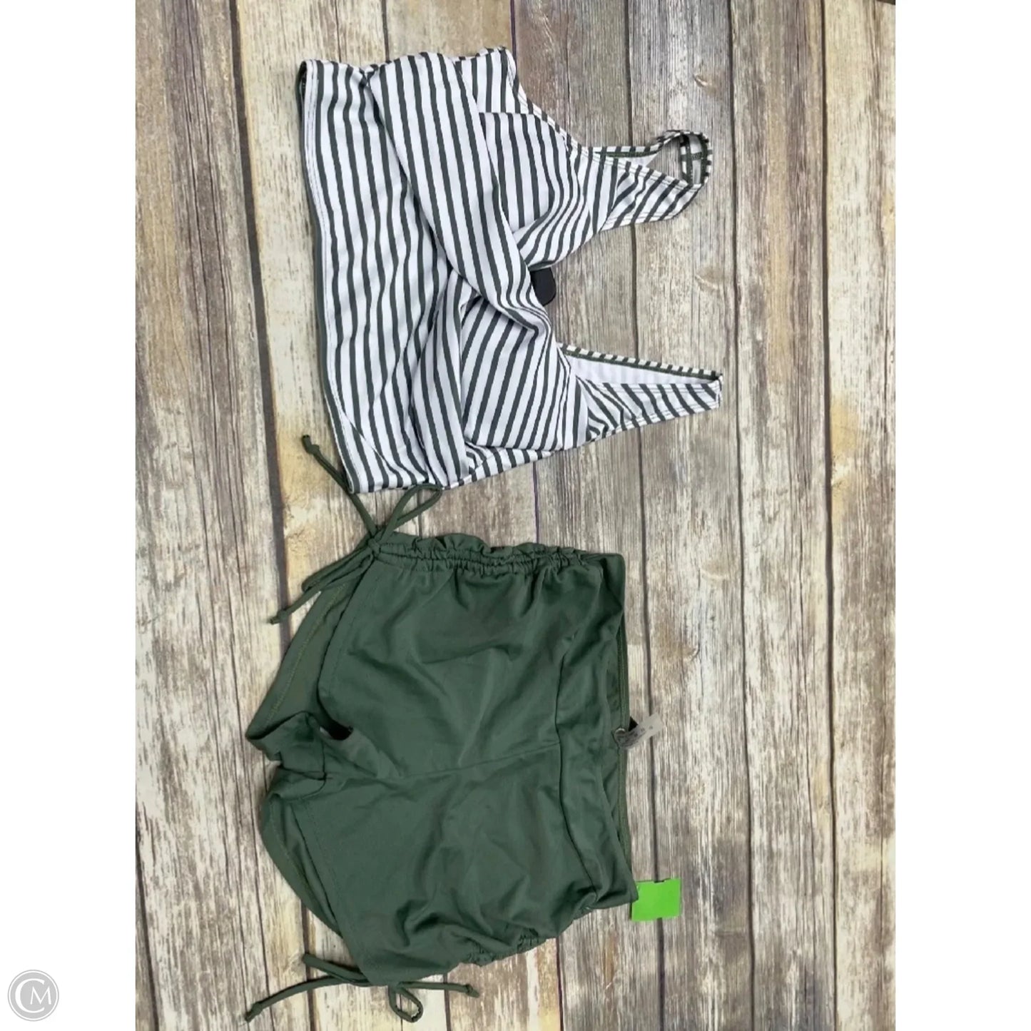 Swimsuit 2pc By Cmf In Green, Size: M