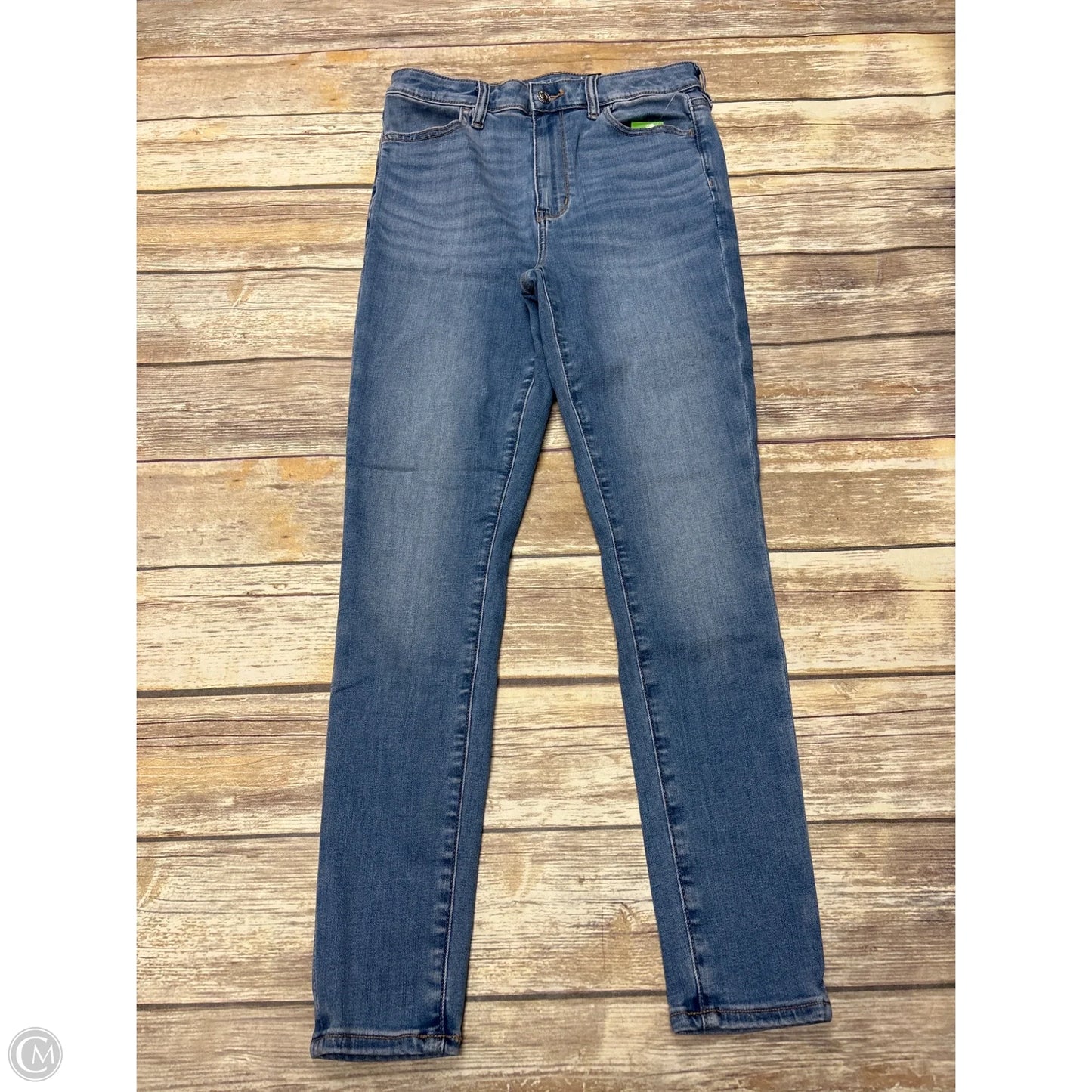 Jeans Straight By American Eagle In Blue Denim, Size: 6