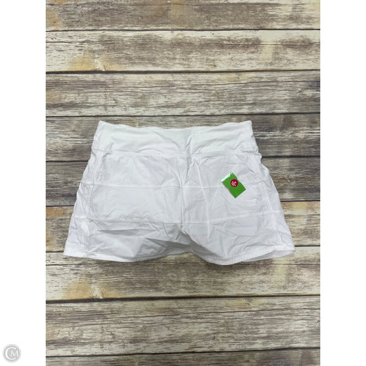 Athletic Skort By Lululemon In White, Size: 8