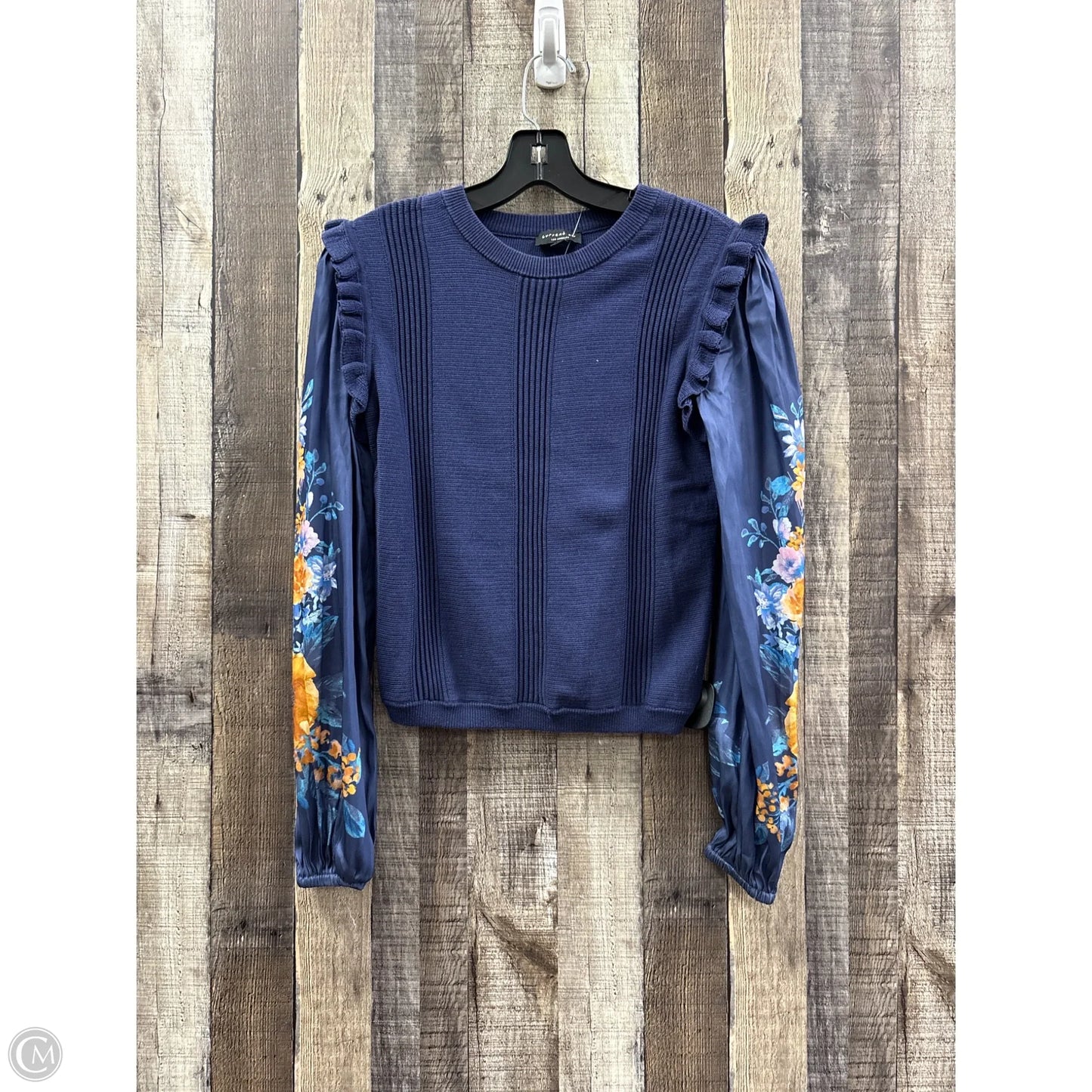 Top Long Sleeve By Current Air In Blue, Size: Xs