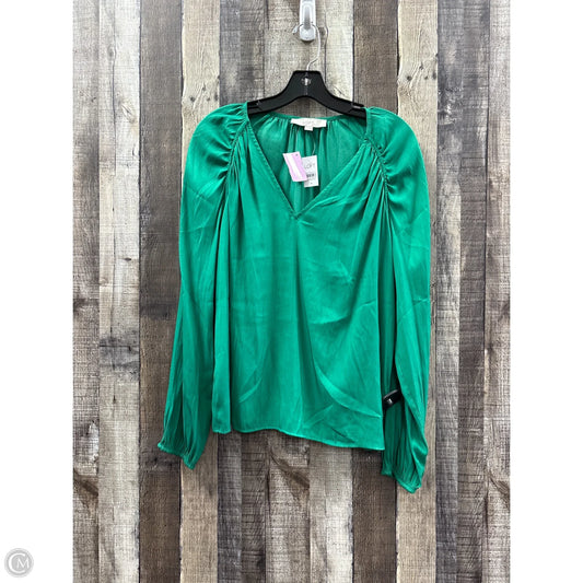 Top Long Sleeve By Loft In Green, Size: M