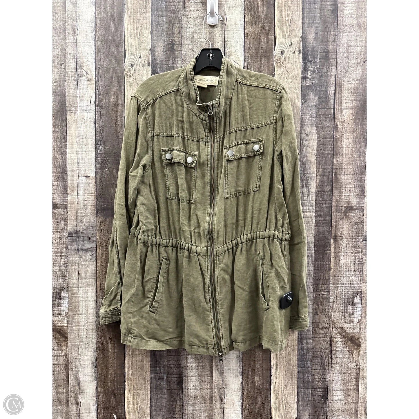 Jacket Other By Treasure And Bond In Green, Size: M
