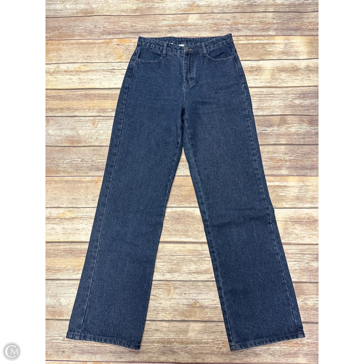 Jeans Straight By Le Lis In Blue Denim, Size: S