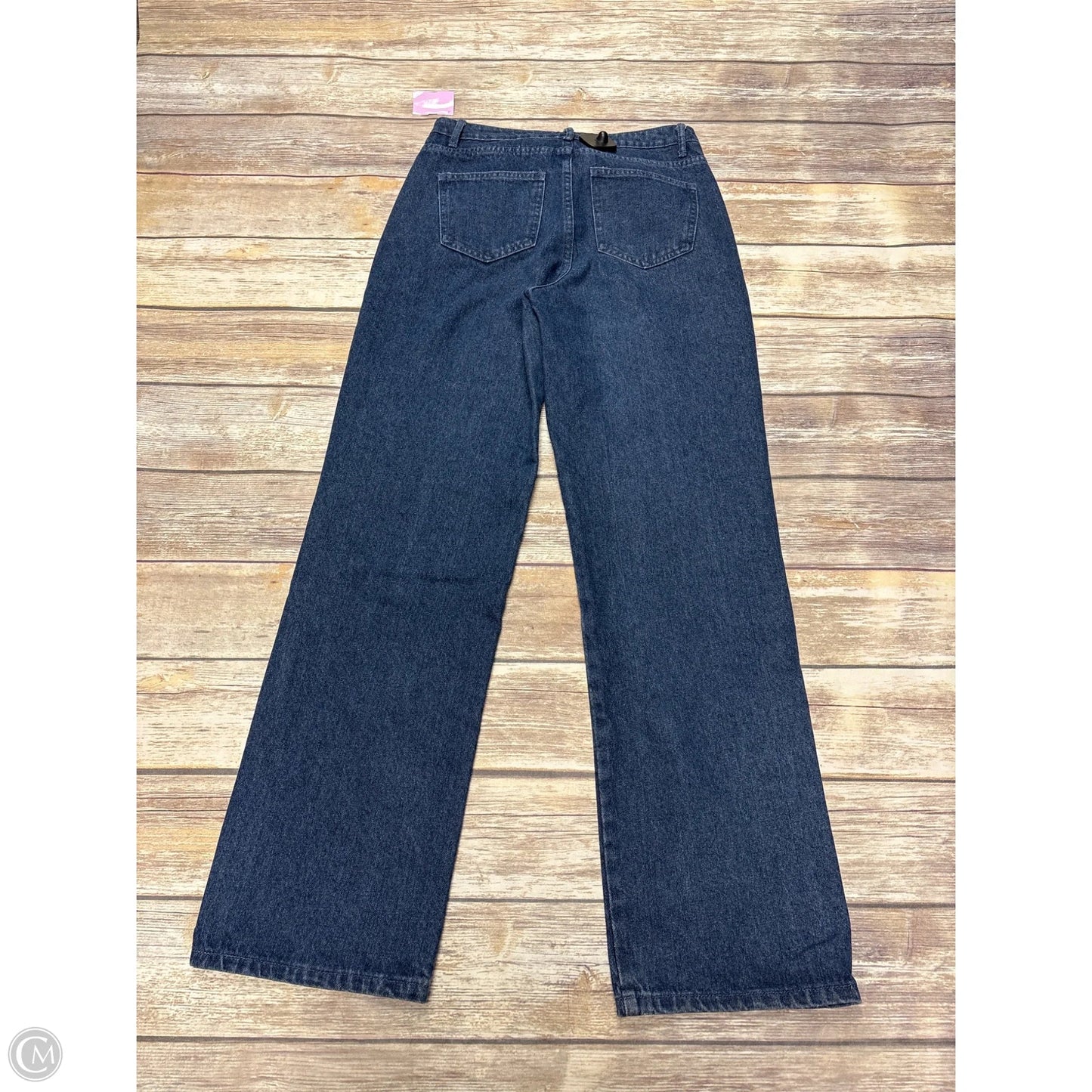 Jeans Straight By Le Lis In Blue Denim, Size: S