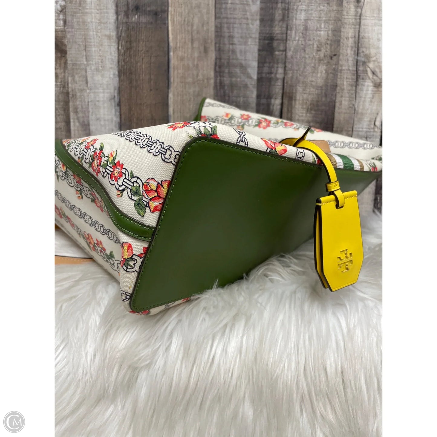 Designer Tote By Tory Burch In Floral Print, Size: L