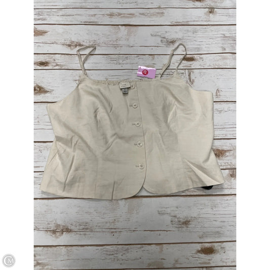 Top Sleeveless By A New Day In Ivory, Size: Xl