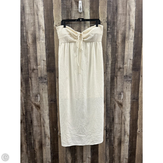 Dress Casual Maxi By No Boundaries In Ivory, Size: Xl