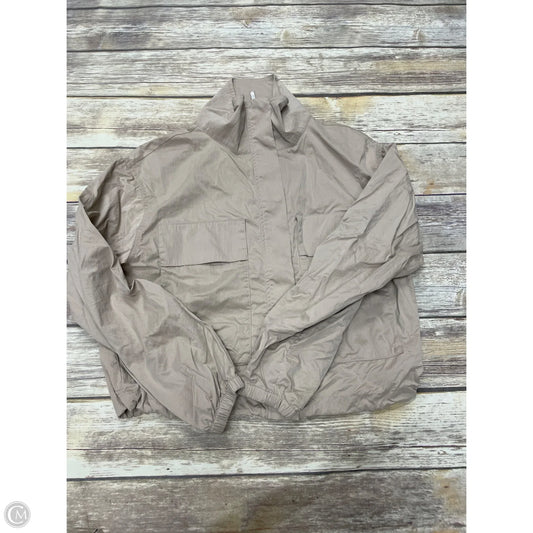 Athletic Jacket By Zella In Brown, Size: S