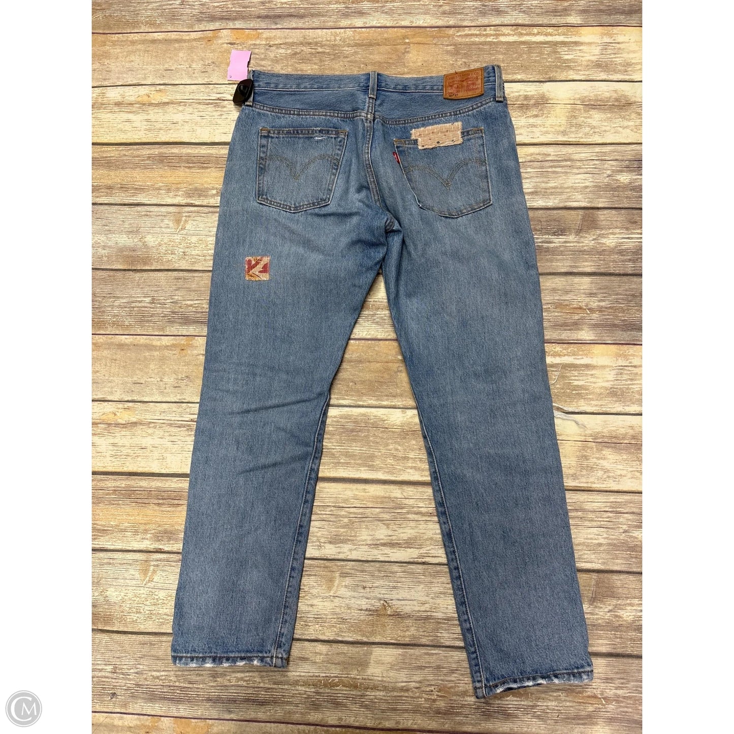 Jeans Cropped By Levis In Blue Denim, Size: 6