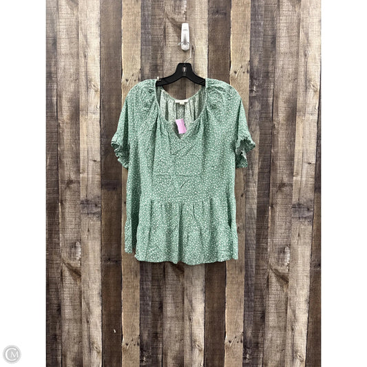 Top Short Sleeve By Beachlunchlounge In Green, Size: L